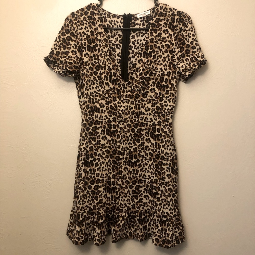 Cotton Candy LA Cheetah Mini Sundress